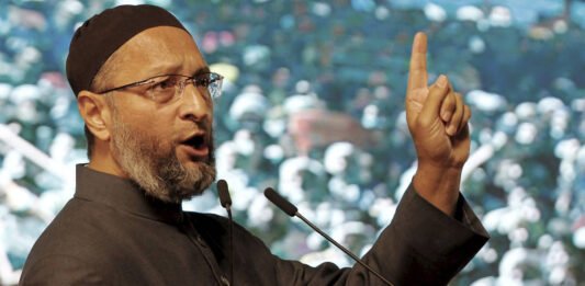 “Asaduddin Owaisi comments on Nuh yatra, stating ‘All Muslim homes already demolished’.” Owaisi VHP Nuh Procession