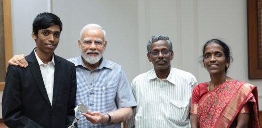 PM Modi Commends Chess Whiz Praggnanandhaa During Meeting, Lauds His Dedication and Tenacity. Chess Prodigy R Praggnanandhaa: