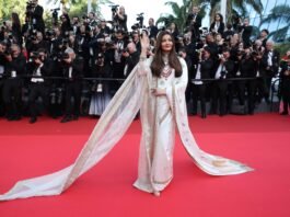 Aishwarya Rai Channels Desi Royalty in Saree at Cannes