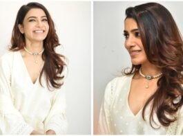 Samantha Ruth Prabhu Shines in Simple White Suit and Pearls