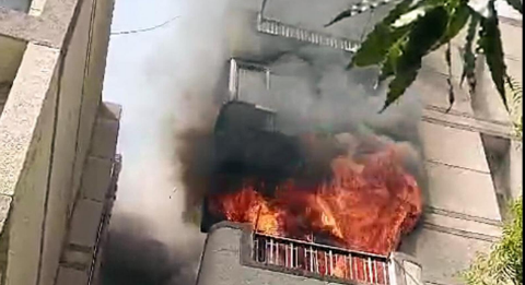 Massive Fire Erupts at Shabad Apartment in Dwarka Sector 13