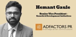 Adfactors PR Appoints Hemant Gaule as SVP – Growth & Development Initiatives