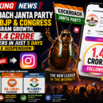 Cockroach Janta Party Beats BJP & Congress in Instagram Growth, Hits 1.4 Crore Followers in Just 5 Days Despite X Suspension